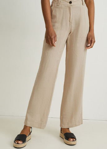 Песочные кэжуал летние прямые брюки C&A