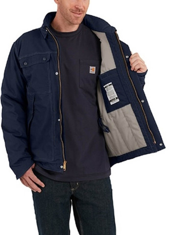 Темно-синя демісезонна куртка Carhartt