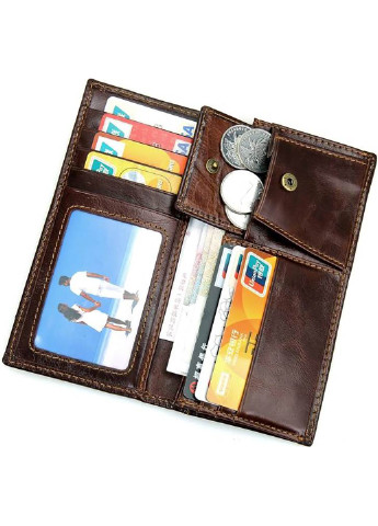 Мужской кожаный кошелек 8х16,5 см Vintage (252131543)