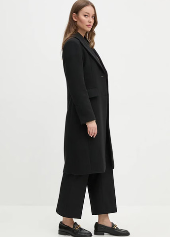 Чорне демісезонне Пальто однобортне Sisley