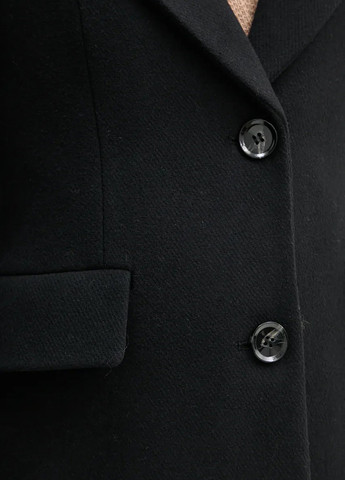 Чорне демісезонне Пальто однобортне Sisley
