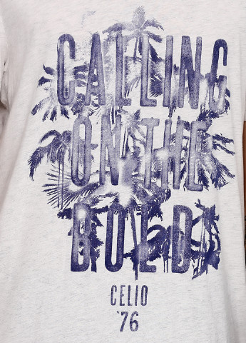 Світло-сіра футболка Celio