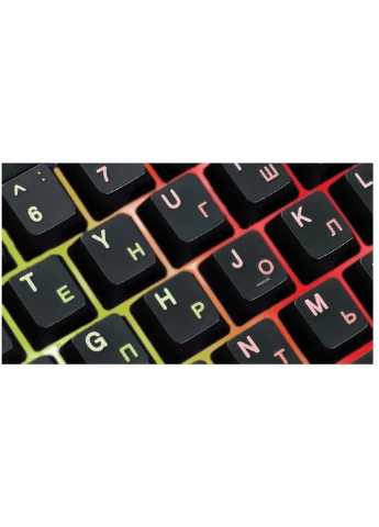 Клавіатура Real-El 7011 Comfort Backlit Black (253468517)