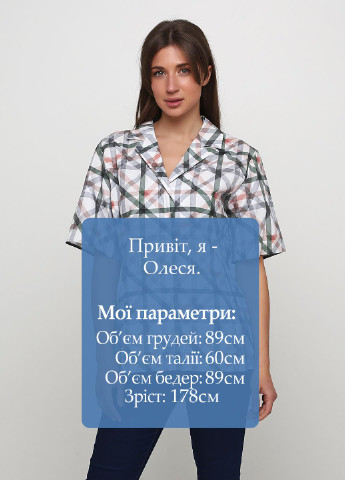 Оливковая кэжуал рубашка с геометрическим узором Cos