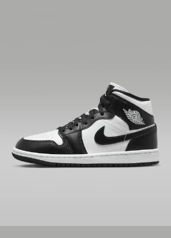 Кроссовки DV0991-101 Jordan Air 1 Mid Shoes чорно-білі демісезони (317231426)