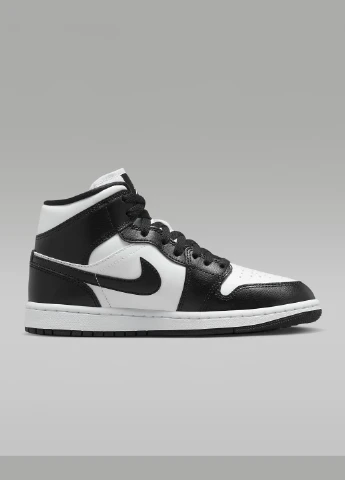 Кроссовки DV0991-101 Jordan Air 1 Mid Shoes чорно-білі демісезони (317231426)