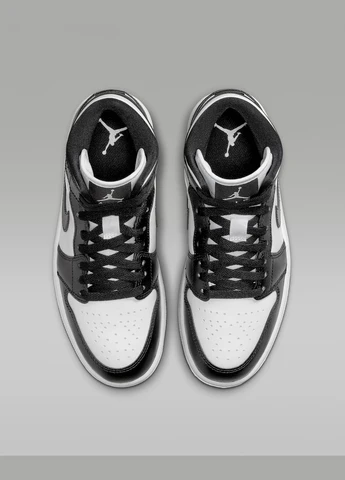 Кроссовки DV0991-101 Jordan Air 1 Mid Shoes чорно-білі демісезони (317231426)