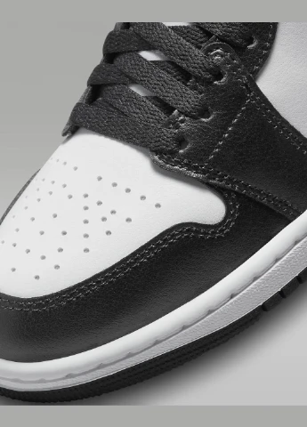 Кроссовки DV0991-101 Jordan Air 1 Mid Shoes чорно-білі демісезони (317231426)