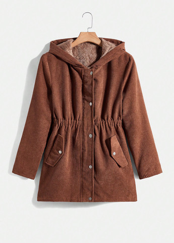 Коричнева демісезонна куртка SHEIN