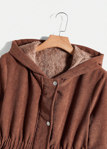 Коричнева демісезонна куртка SHEIN