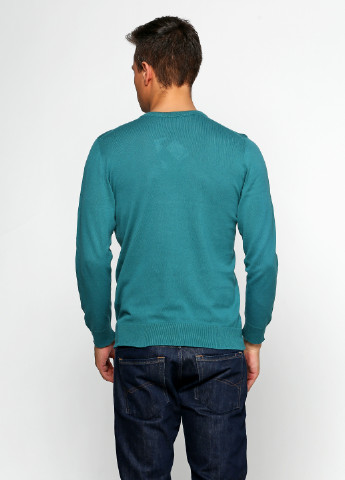 Аквамарин демисезонный джемпер пуловер Van Cliff