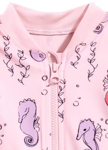 Розовый летний купальник H&M