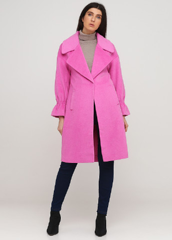 Кислотно-розовое демисезонное Пальто однобортное Vero Moda