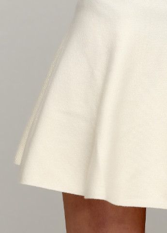 Молочная кэжуал однотонная юбка Zara