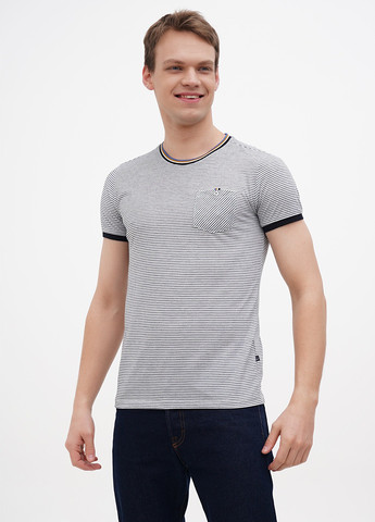 Черно-белая футболка Benson & Cherry