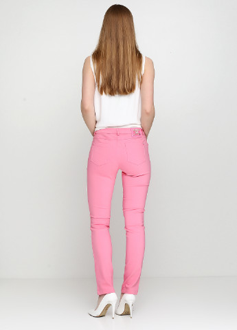 Розовые кэжуал демисезонные зауженные брюки Sassofono