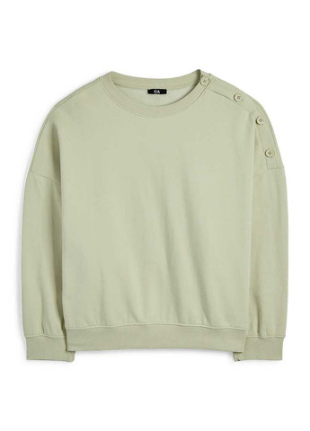 М'ятний світшот C&A однотонний без декору (369250259)