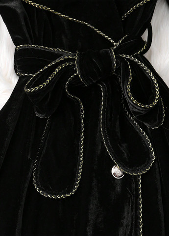 Чорне зимнє Пальто двобортне SHEIN