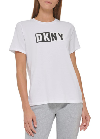 Біла літня футболка DKNY