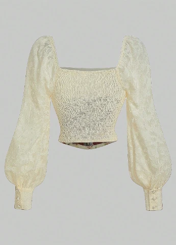 Молочная блуза SHEIN