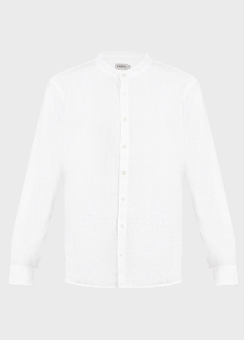 Белая кэжуал, классическая рубашка однотонная PRPY