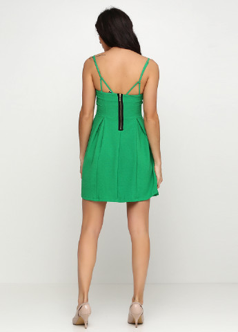 Зеленое кэжуал платье Pull & Bear однотонное
