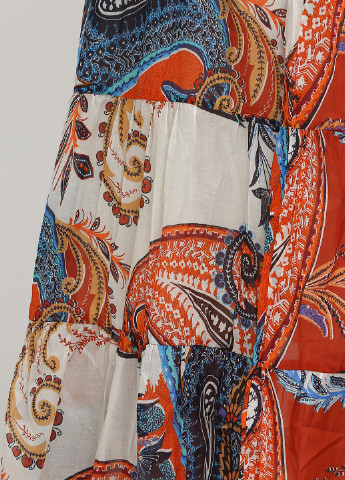 Оранжевая кэжуал с рисунком юбка B.C. Best Connections клешированная