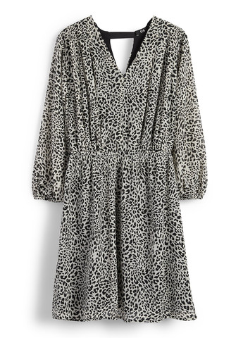 Сіра кежуал сукня C&A леопардовий