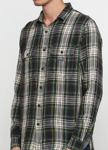 Зеленая кэжуал рубашка в клетку Ralph Lauren с длинным рукавом