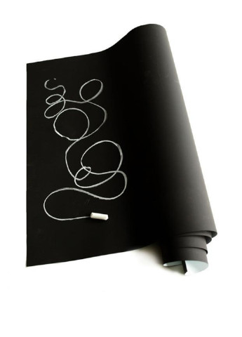 Пленка на стену для рисования мелом, 60х200 см TV-magazin однотонная чёрная