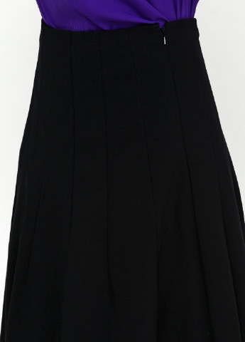 Черная офисная однотонная юбка Ralph Lauren клешированная