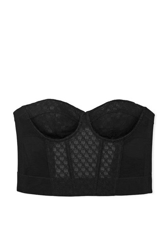 Черный демисезонный комплект (топ, трусики) Victoria's Secret