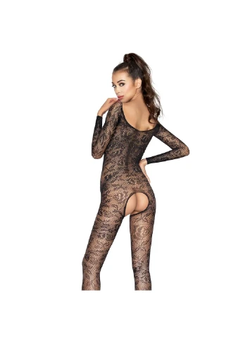 Бодистокинг BS031 black, комбинезон с открытой грудью Passion (255458386)
