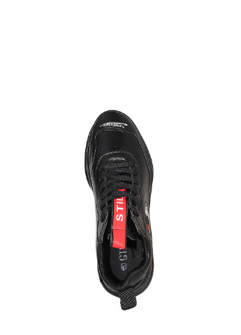 Черные демисезонные кроссовки st1018-8 black Stilli