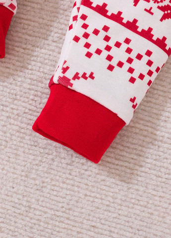 Комбинированная зимняя пижама (лонгслив, брюки) SHEIN