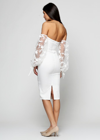 Білий коктейльна платье Missguided однотонна