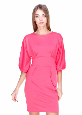 Рожева кежуал сукня футляр Vergans однотонна
