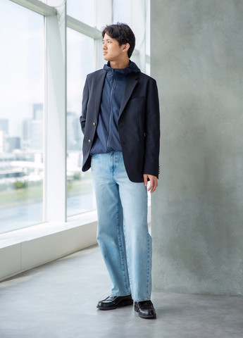 Синя демісезонна куртка Uniqlo