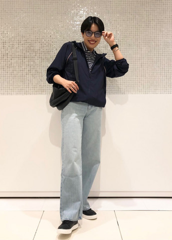 Синя демісезонна куртка Uniqlo