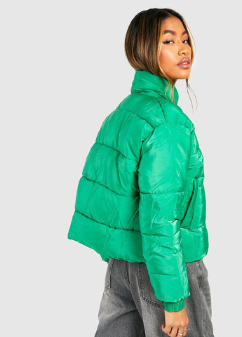 Зелена демісезонна куртка Boohoo