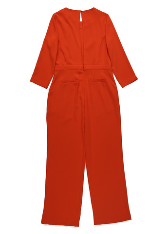 Комбинезон Kiomi комбинезон-брюки однотонный оранжевый кэжуал полиэстер