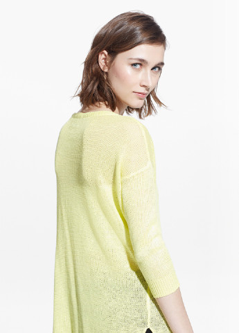 Кислотно-жёлтый демисезонный джемпер джемпер Mango