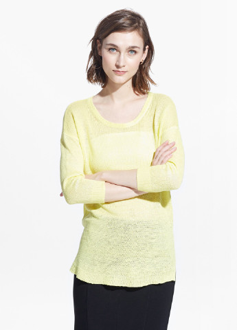 Кислотно-жёлтый демисезонный джемпер джемпер Mango
