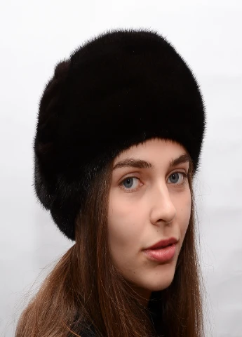 Женский норковый берет с аппликацией Меховой Стиль Бабочка (200784879)