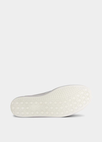 Белые слипоны Ecco с тиснением однотонные