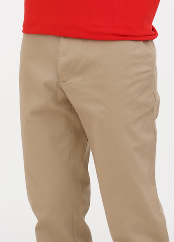 Бежевые кэжуал демисезонные прямые брюки Michael Kors