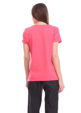 Розовая летняя футболка с коротким рукавом Rucanor