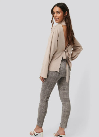 Коричневые демисезонные леггинсы NA-KD