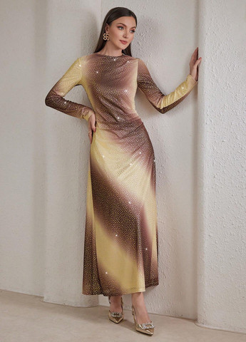 Комбінована кежуал сукня а-силует SHEIN з градієнтом