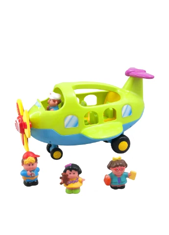 Ігровий набір - ЛІТАК-ПОДОРОЖ (світло, озвуч. рус. яз.) Kiddieland Preschool (157643719)